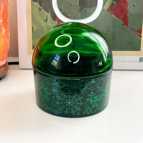 Wicked Glass Decor Elphaba Green Decorative Container - Picture 2 of 8